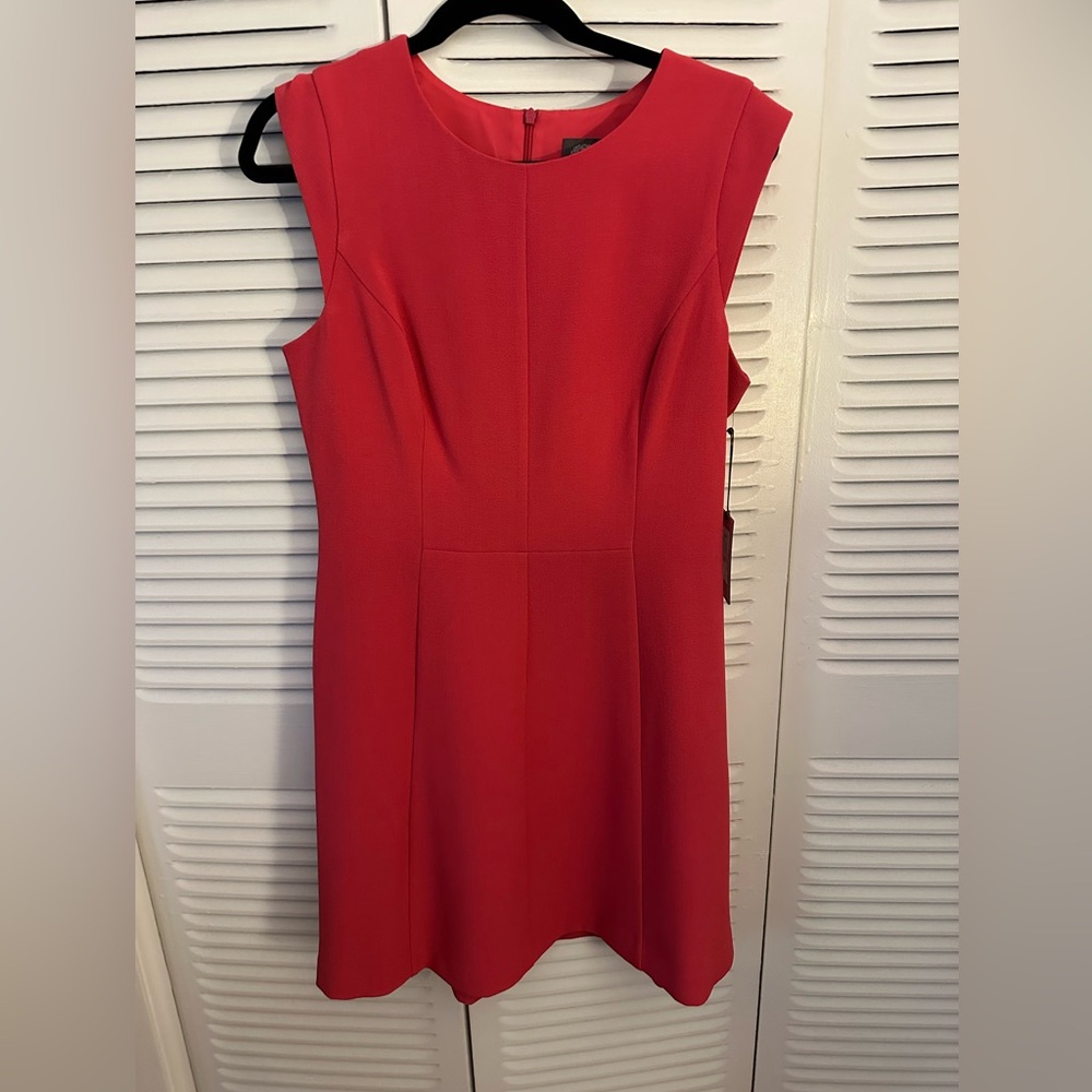 Vince Camuto NWT A-line rust colored dress, size 10